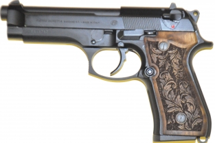 Beretta 92 grips carving